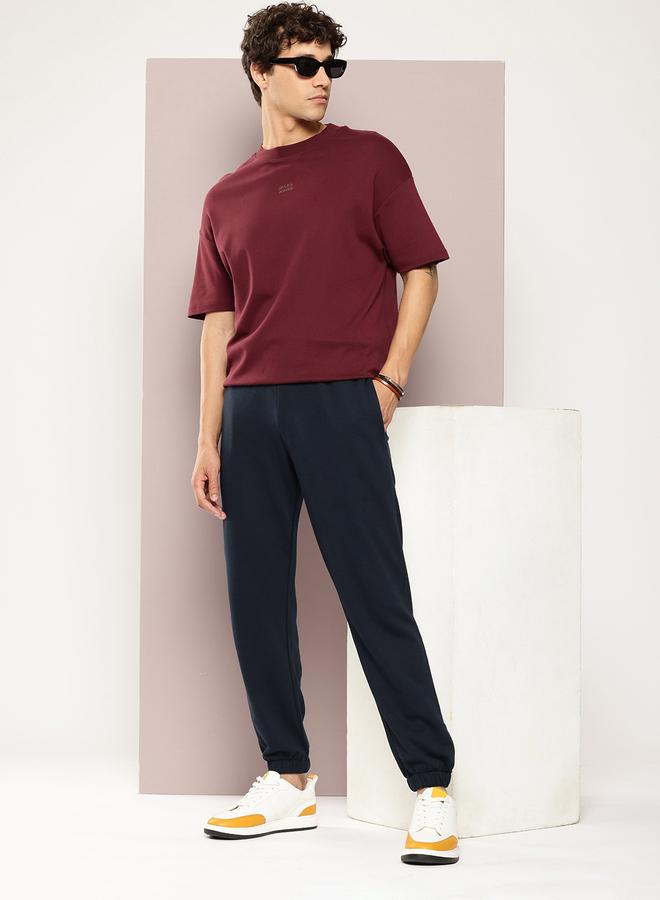 Dillinger Men Navy Blue Solid Joggers - Image 3